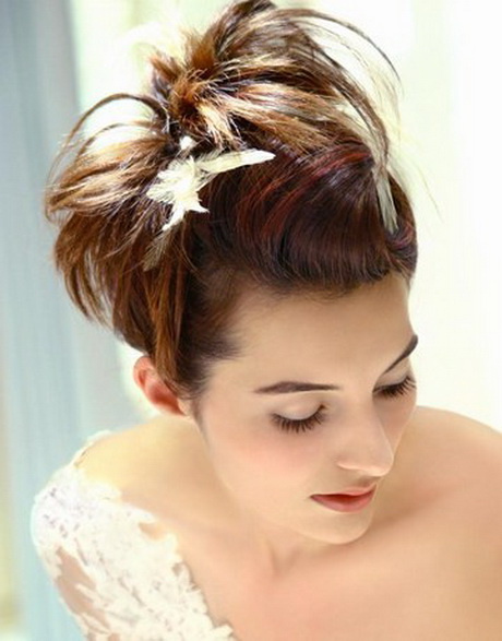 Cheveux courts mariage