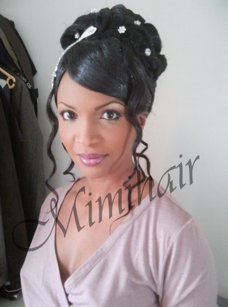 Coiffure black mariage