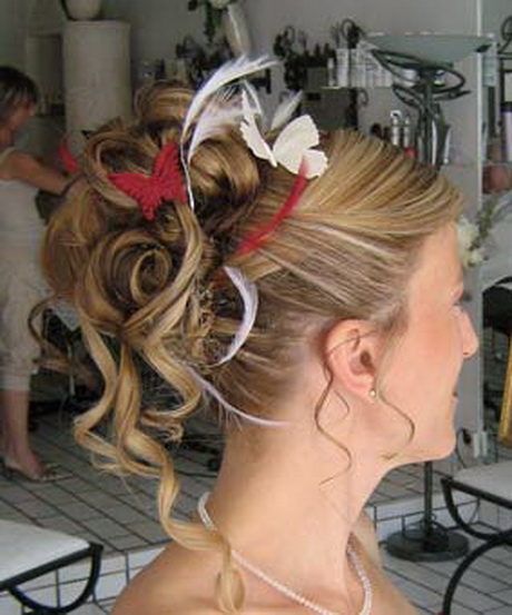 Coiffure boucles mariage