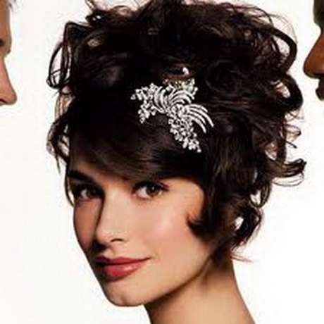 Coiffure cheveux courts mariage