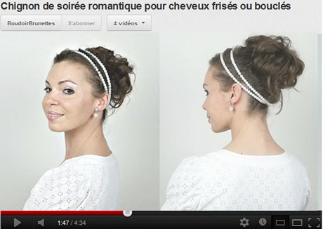 Coiffure chignon soirée