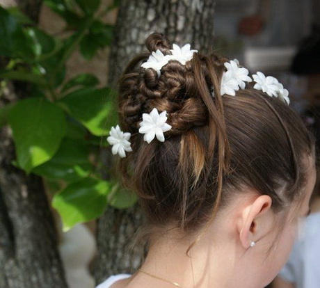 Coiffure communion fille