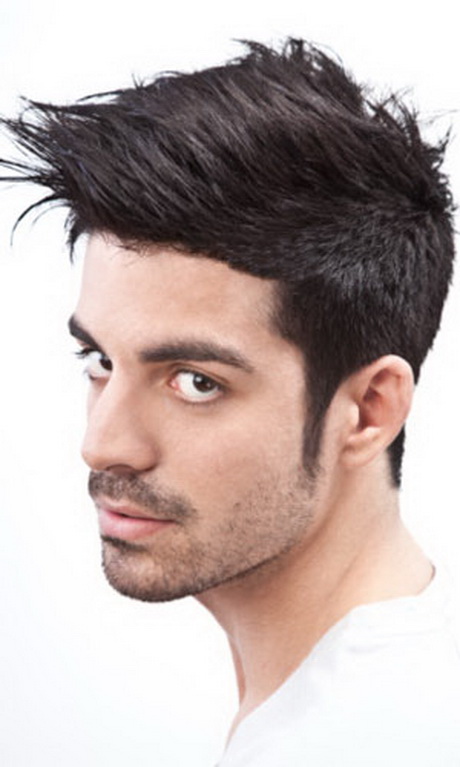 Coiffure homme brun