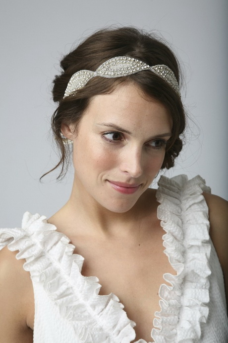 Coiffure mariage avec bandeau