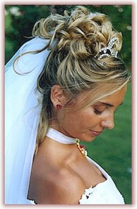 Coiffure mariage avec voile