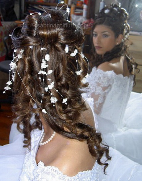 Coiffure mariage cheveux long