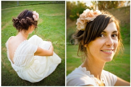 Coiffure mariage chignon romantique