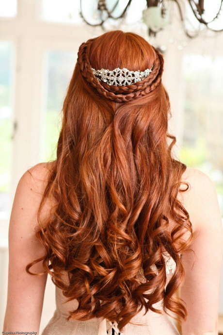 Modèle coiffure mariage cheveux mi long