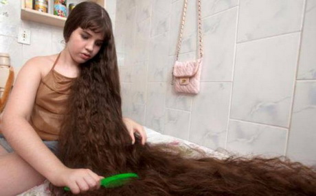 Photo coupe de cheveux long femme