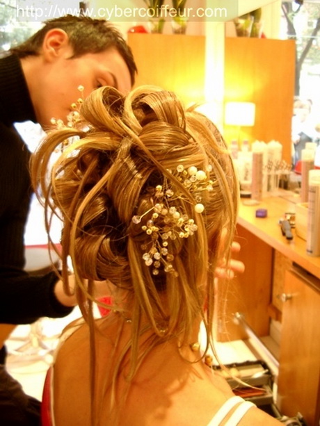 Photo de chignon de mariage