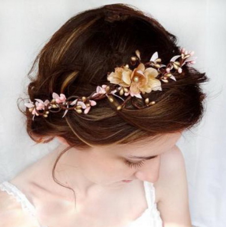 Couronne de fleurs cheveux mariage