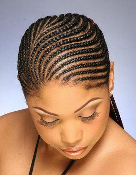 Modele de coiffure avec des tresses africaine