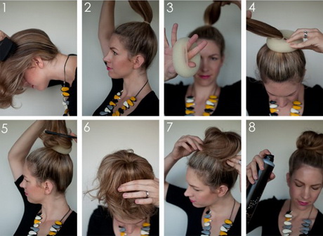 Se faire un chignon décoiffé