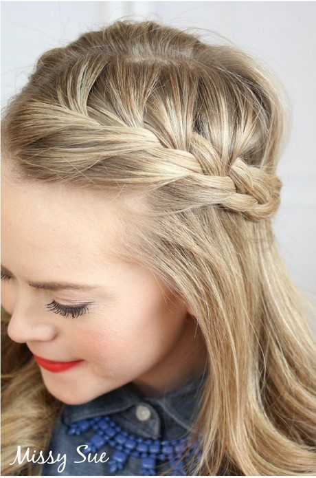 Belle coiffure avec tresse