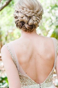 Chignon mariage avec tresse