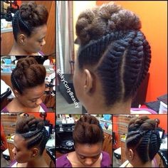 Chignon tresse africaine