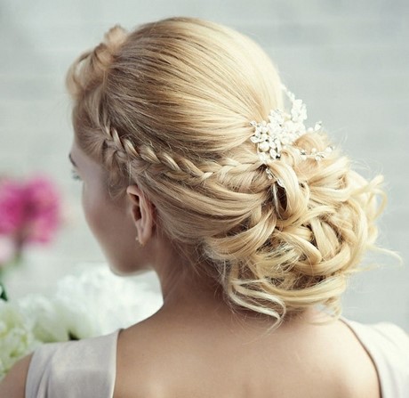 Coiffure avec tresse mariage