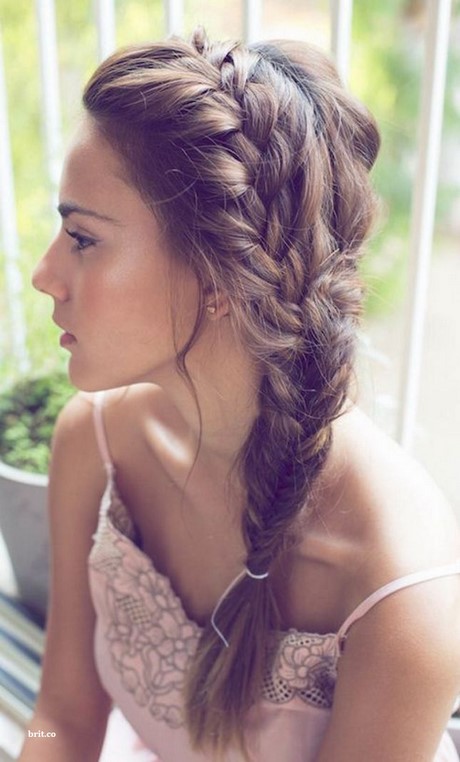 Coiffure avec tresse mariage