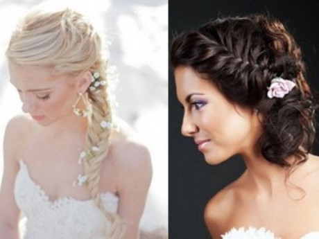 Coiffure mariée avec tresse