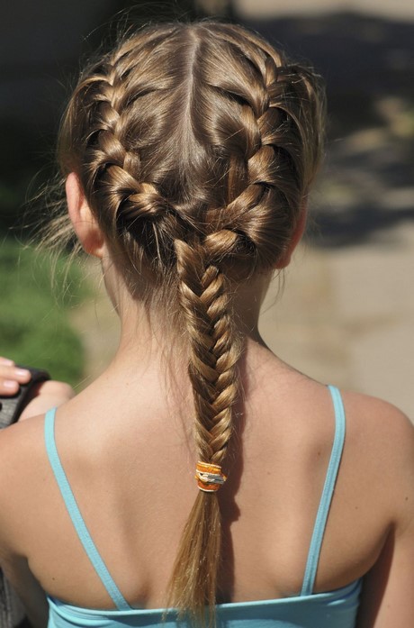 Coiffure natte enfant