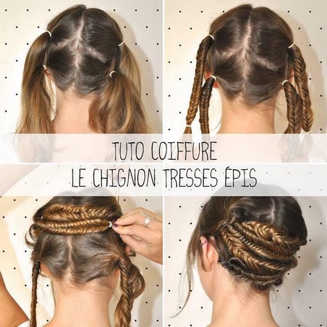 Coiffure natte enfant