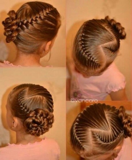 Coiffure natte enfant