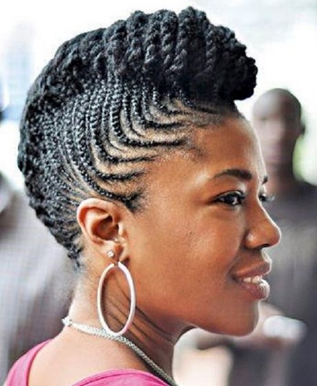 Coiffure tresse africaine cheveux court