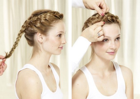 Coiffure tresse couronne