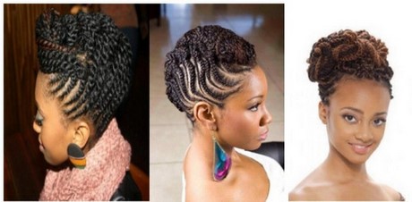 Idée coiffure avec tresse africaine