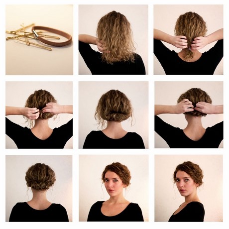 Idée coiffure cheveux court bouclés