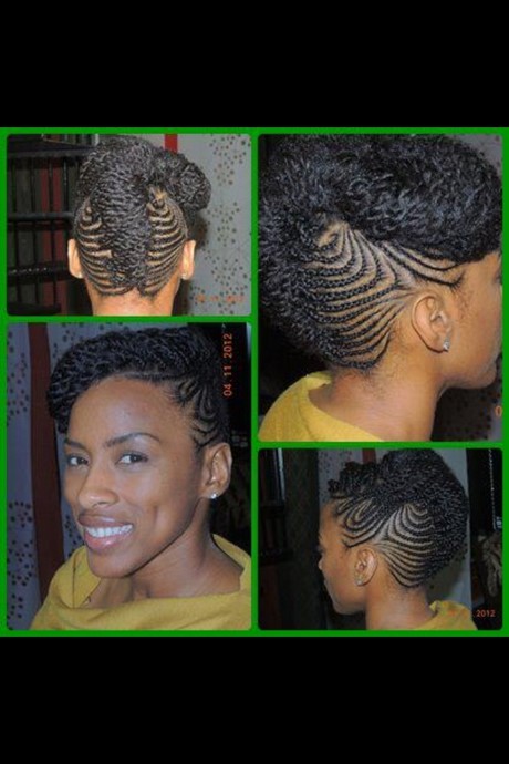 Natte africaine cheveux court