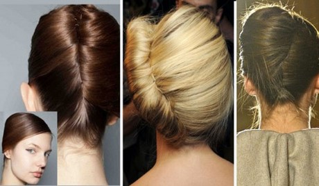 Chignon banane cheveux longs