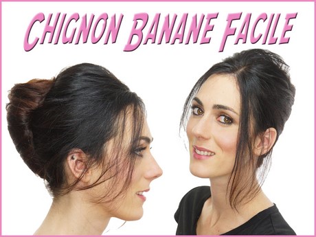 Chignon banane technique