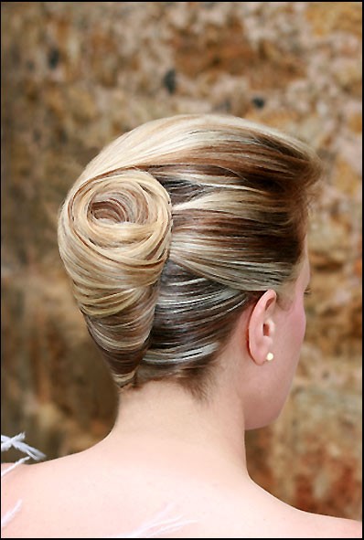 Chignon mariage banane