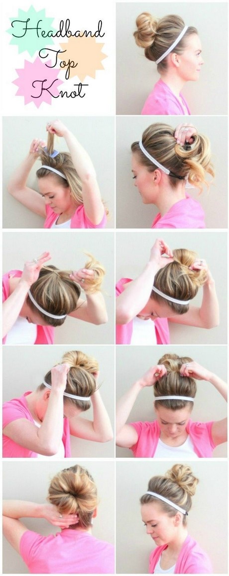 Coiffure bandeau chignon