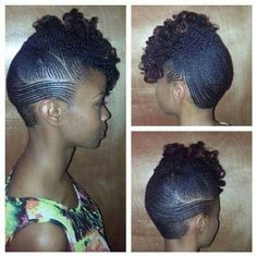Coiffure cheveux afro naturel