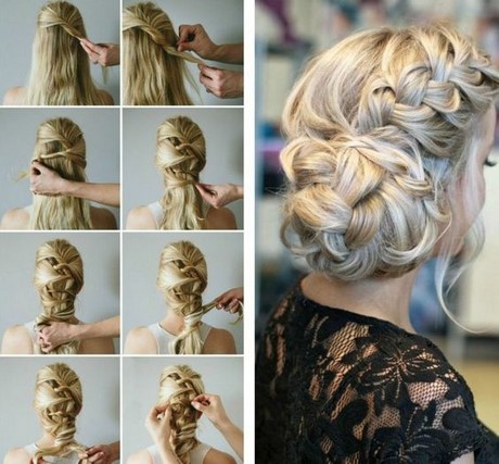 Coiffure de bal tresse