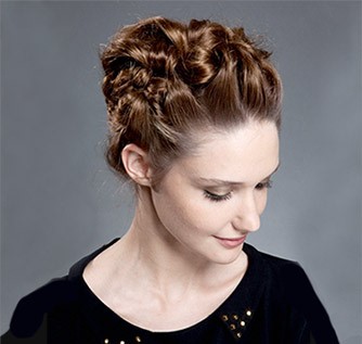 Coiffure torsade chignon