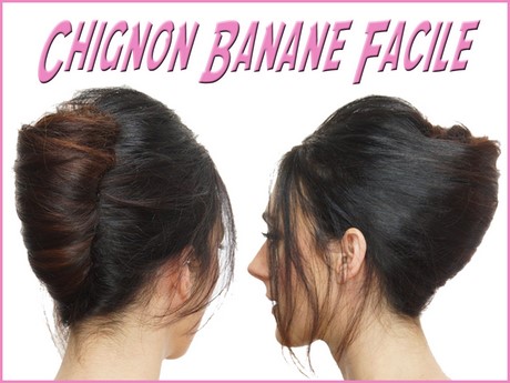 Modèle de chignon banane