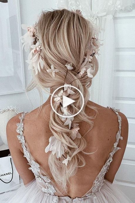 Coiffure mariage cheveux long 2020