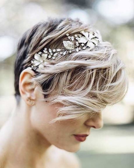 Accessoires cheveux courts mariage