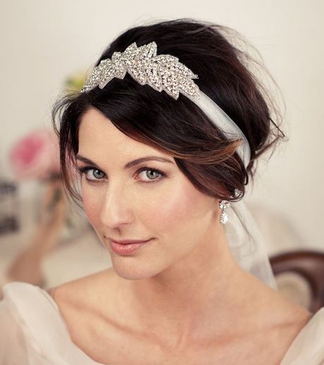 Bandeau mariage cheveux courts