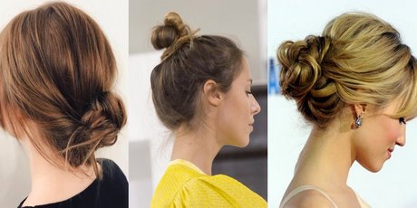 Cheveux mi long chignon