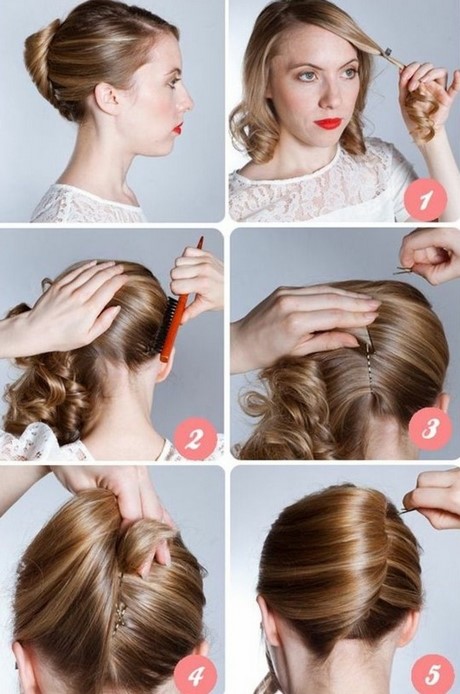 Chignon banane simple