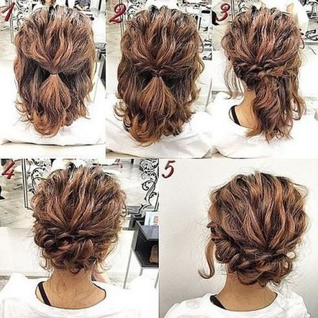 Chignon bas bouclé