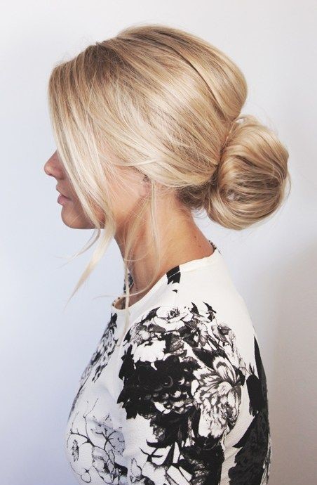 Chignon bun bas