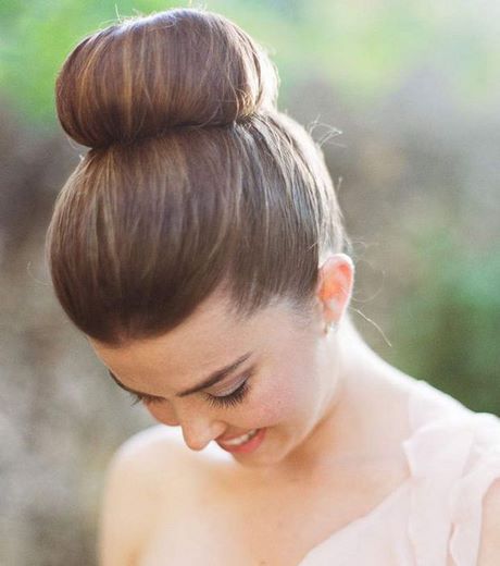 Chignon bun mariage