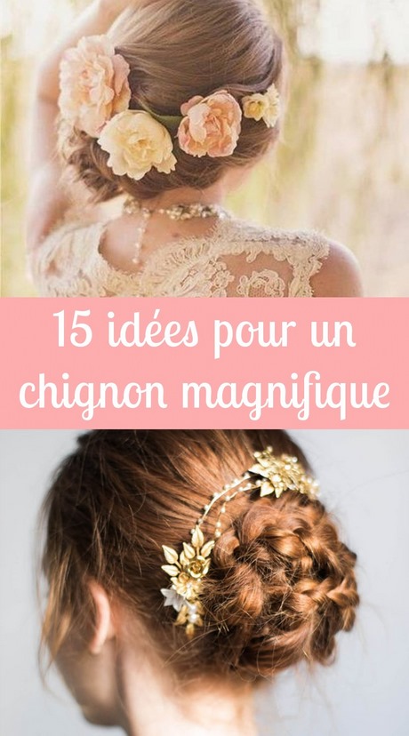 Chignon bun mariage