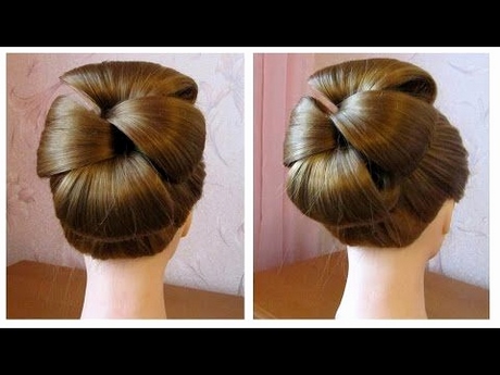 Chignon cheveux mis long