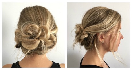 Chignon décoiffé haut